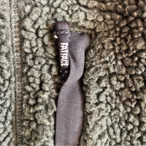 Fat Face Men’s fleece pullover quarter zip forest green jacket size  Medium - Picture 5 of 7